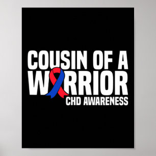 Cousin Of A Warrior Chd Angeborene Herzkrankheit A Poster