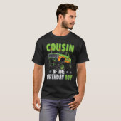 Cousin of Birthday Boy Monster Truck Car Family Ma T-Shirt (Vorne ganz)