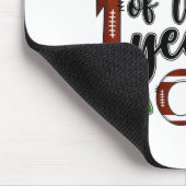 Cousin Of The 1 Year Old Football 1st Birthday Boy Mousepad (Ecke)