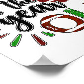 Cousin Of The 1 Year Old Football 1st Birthday Boy Poster (Ecke)