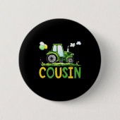 Cousin Of The Birthday Boy Tractor Farm Truck Matc Button (Vorderseite)