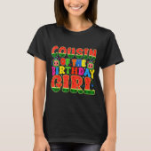 Cousin Of The Birthday Girl Melon Family Matching T-Shirt (Vorderseite)