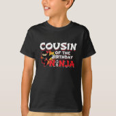 Cousin of the Birthday Ninja - Birthday Party T-Shirt (Vorderseite)