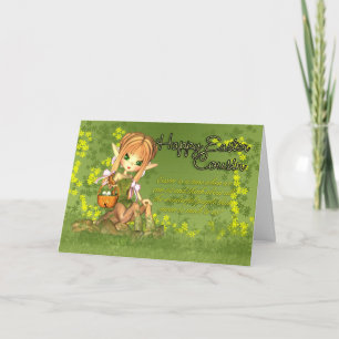 Cousin - Ostern-Karte - niedlicher Zentaur mit Feiertagskarte