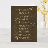 Cousin’s Birthday humor Karte (Gelbe Blume)