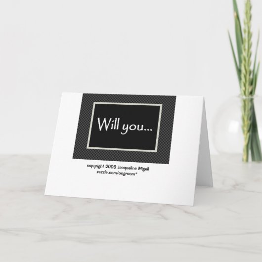 COUSIN sei mein Trauzeuge Hochzeitseinladung Einladung (Rückseite)