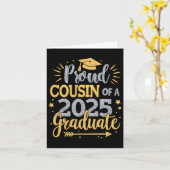 Cousin Senior 2025 Proud-Cousin eines Cl von 2025 Karte (Gelbe Blume)