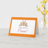 **COUSIN** SIE MACHEN JEDEN TAG BESONDERE GEBURTST KARTE (Gelbe Blume)