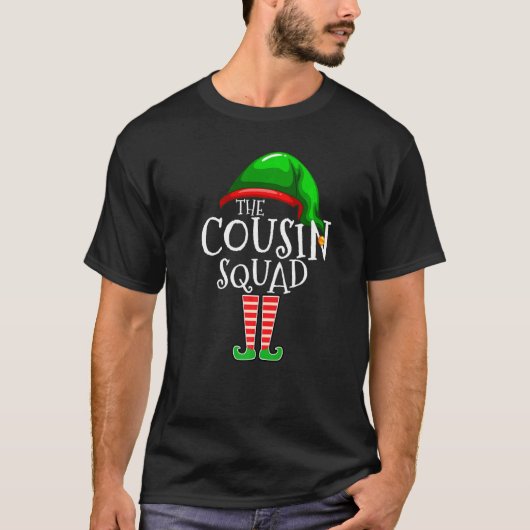 Cousin Squad Elf Family Matching Group Christmas T-Shirt (Vorderseite)