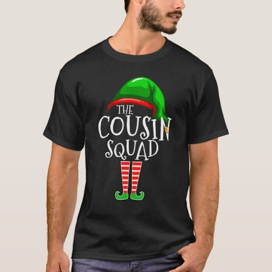 Cousin Squad Elf Family Matching Group Christmas T-Shirt (Vorderseite)