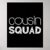 Cousin Squad Erwachsene Kinder Cousin geben Poster (Vorne)
