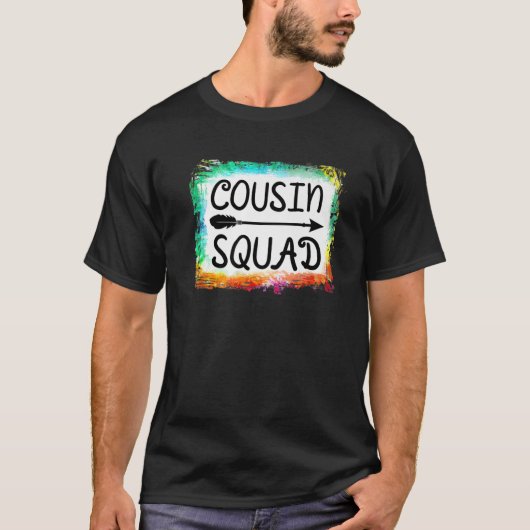 Cousin Squad Family Matching Group gebleichter Cou T-Shirt (Vorderseite)