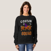 Cousin Squad Halloween Three Dabbing Scary Pumpkin Sweatshirt (Vorne ganz)