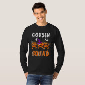 Cousin Squad Halloween Three Dabbing Scary Pumpkin T-Shirt (Vorne ganz)