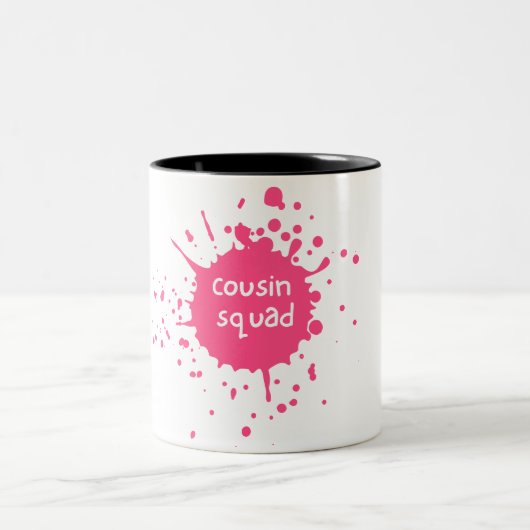 Cousin Squad Kaffee Tasse Rosa Spritzer (Mittel)