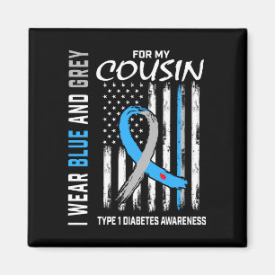 Cousin t1d Typ-1-Diabetes-Bewusstsein amerikanisch Magnet