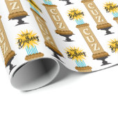 Cousin Tall Chocolate Geburtstagstorte Geschenkpapier (Rolleneckpunkt)