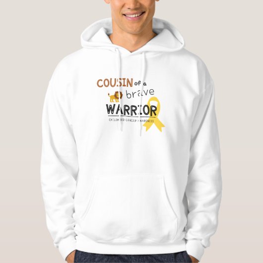 Cousin tapferer Löwe Hoodie (Vorderseite)