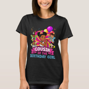 Cousin The Birthday Girl Party Pink Puppe Familie  T-Shirt