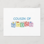 Cousin Twins Blocks Postkarte (Vorderseite)