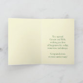 Cousin und Ehefrau - individualisierbare Jubiläums Karte (Innenseite)