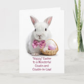 Cousin und Schwagerin oder Schwager Frohe Ostern Karte (Vorderseite)