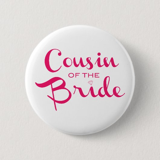 Cousin von Bride Pink White Button (Vorderseite)