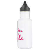 Cousin von Bride Pink White Trinkflasche (Rechts)