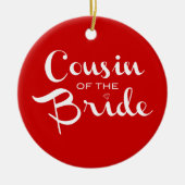 Cousin von Bride White Keramikornament (Vorne)