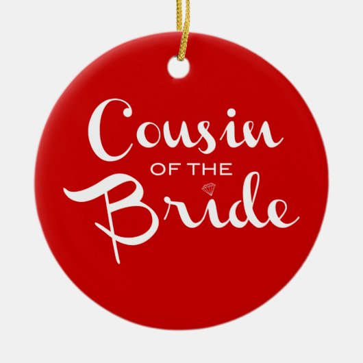 Cousin von Bride White Keramikornament (Vorne)