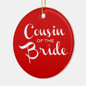 Cousin von Bride White Keramikornament (Links)