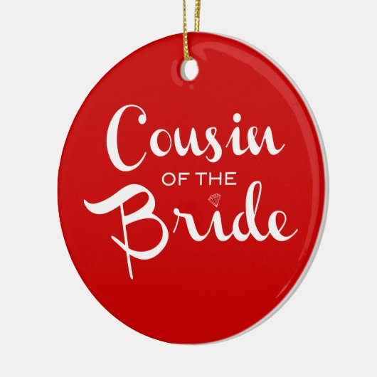Cousin von Bride White Keramikornament (Links)