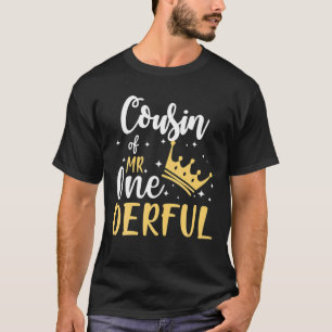 Cousin von Herrn Onederful 1St Birthday One-Derful T-Shirt