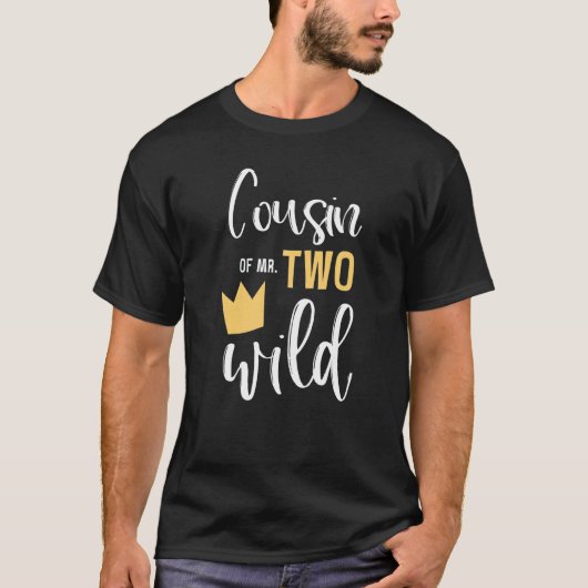 Cousin von Two Wild 2nd Birthday Party Things Ma T-Shirt (Vorderseite)