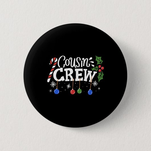 Cousin Weihnachten Button (Vorderseite)