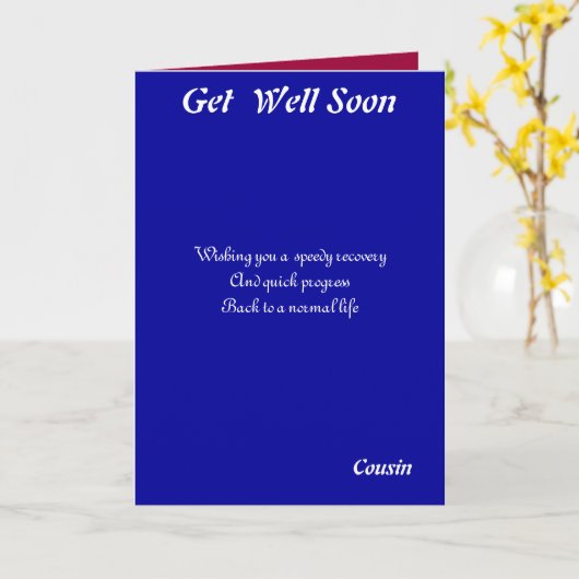 Cousin werden bald gut karte (Gelbe Blume)