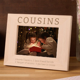 Cousin Wörterbuchdefinitionsspur Geätzte Rahmen