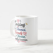 Cousin-Würdigungszitat - Danke  Kaffeetasse (Vorderseite Links)