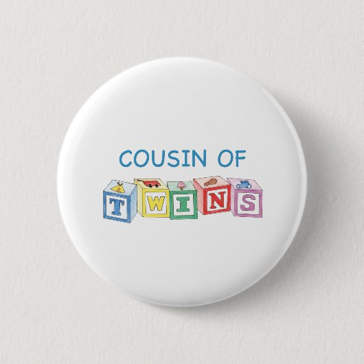 Cousin-Zwillings-Blöcke Button (Vorderseite)