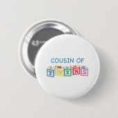 Cousin-Zwillings-Blöcke Button (Vorne & Hinten)