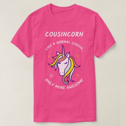 Cousincorn III Phantastischer Cousin Einhorn T-Shirt (Design vorne)