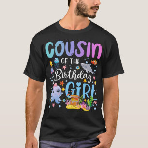 Cousine des Geburtstagsmädchens Meeresfisch Ozean T-Shirt