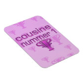 Cousine Nummer 1 Magnet (Rechte Seite)