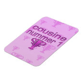 Cousine Nummer 1 Magnet (Linke Seite)