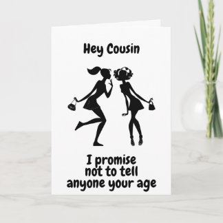 COUSINS "60. GEBURTSTAG", ABER ICH WERDE ES NICHT  KARTE