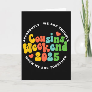 Cousins Crew 2025 Familienurlaub Wochenende Ferien Karte