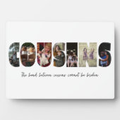 Cousins Foto Collage Plaque Fotoplatte (Vorderseite)