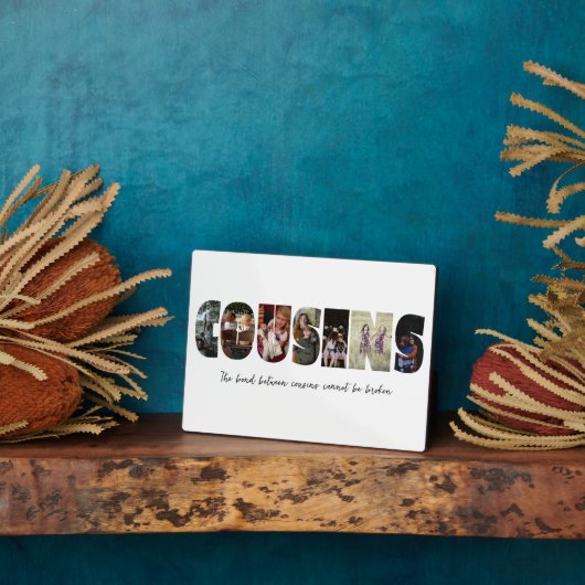 Cousins Foto Collage Plaque Fotoplatte (Seite)