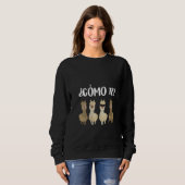 Cousins Funny Spanish Alpaca Sibling Como T Sweatshirt (Vorne ganz)