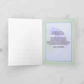 Cousins Geburtstagskarte mit Petunia Karte (Innenseite)